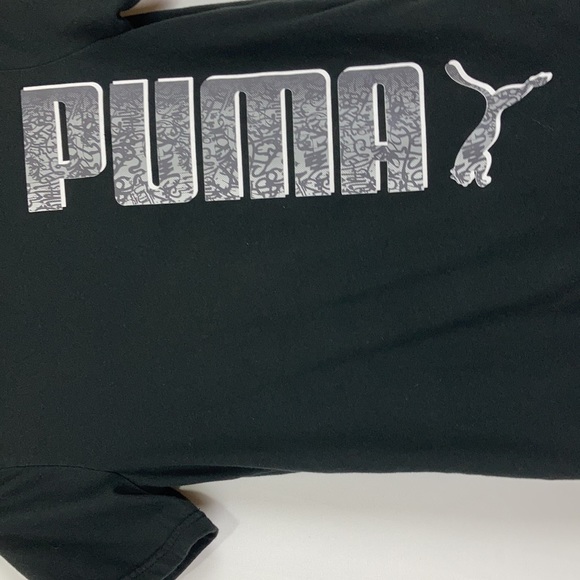 Puma Boys Logo Graphic T-Shirt - Picture 2 of 7